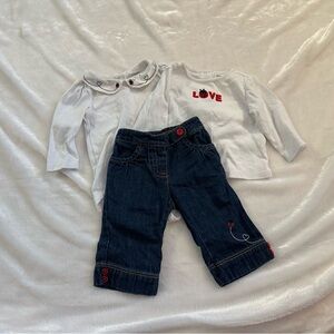 Gymboree ladybug pant set